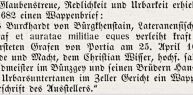 Wappenbrief, © E. v. Pachmann (1925): Aus dem Pinzgau.