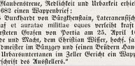 Wappenbrief, © E. v. Pachmann (1925): Aus dem Pinzgau.